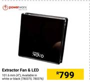 Powerworx Extraxtor Fan & LED 780375, 780376