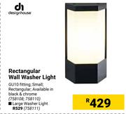 Design House Rectangular Wall Washer Light (Small) 758108, 758110