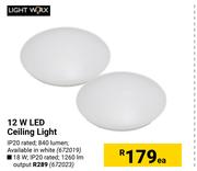 Light Worx 12W LED Ceiling Light 672019-Each