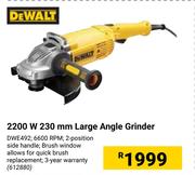 DeWalt 2200W 230mm Large Angle Grinder 612880
