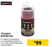 Black Smith 18 Piece Drill Bit Set