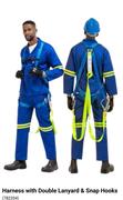 Harness With Double Lanyard & Snap Hooks 782354-Each