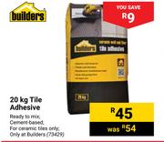 Builders Tile Adhesive 73429-20Kg 