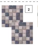 Mosaic Porcelain Tiles 600069-Per Pack