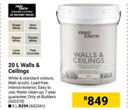 Fired Earth Walls & Ceilings 602541-5Ltr