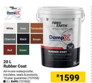 Fired Earth DampX Rubber Coat 757058-20Ltr