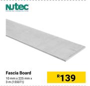Nutec Fascia Board 10mm x 225mm x 3m