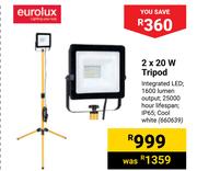 Eurolux 2 x 20W Tripod