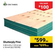 York Timbers Shutterply Pine-Each
