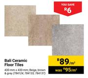 Bali Ceramic Floor Tiles-Per Sqm