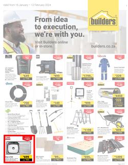 Builders Western Cape : From Idea To Execution, We're With You (16 January - 12 February 2024), page 1