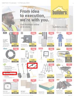 Builders Western Cape : From Idea To Execution, We're With You (16 January - 12 February 2024), page 1
