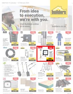 Builders Western Cape : From Idea To Execution, We're With You (16 January - 12 February 2024), page 1