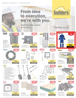 Builders Western Cape : From Idea To Execution, We're With You (16 January - 12 February 2024), page 1