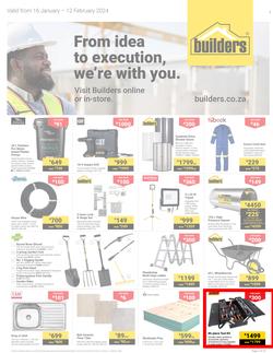 Builders Western Cape : From Idea To Execution, We're With You (16 January - 12 February 2024), page 1