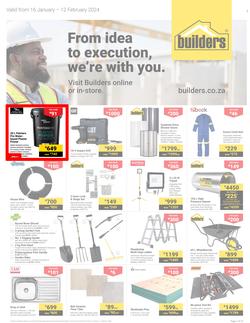 Builders Western Cape : From Idea To Execution, We're With You (16 January - 12 February 2024), page 1