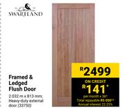 Swartland Framed & Ledged Flush Door