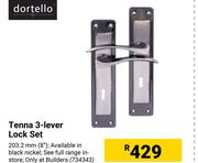 Dortello Tenna 3 Lever Lock Set