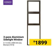 Kenzo 3 Panel Aluminium Sidelight Window
