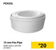 Pexgol 15mm Pex Pipe