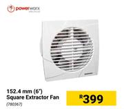 Power Worx 152.4mm (6") Square Extractor Fan