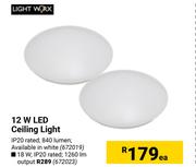 Light Worx 18W LED Ceiling Light-Each