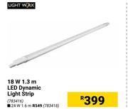 Light Worx 18W 1.3m LED Dynamic Light Strip