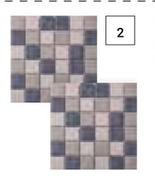 Mosaic Porcelain Tiles-Per Pack