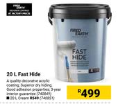 Fired Earth Fast Hide Cream-20L