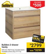 Builders 2-Drawer Vanity 771715
