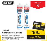 Alcolin Contractor's Silicone (714657, 714660)-300ml Each