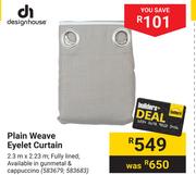Designhouse Plain Weave Eyelet Curtain 583679, 583683