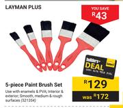 Layman Plus 5-Piece Paint Brush Set 521354