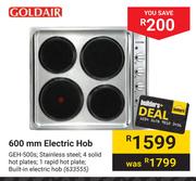 Goldair 600mm Electric Hob 