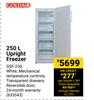 Goldair 250L Upright Freezer