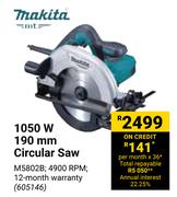 Makita 1050W 190mm Circular Saw 605146