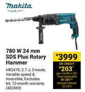 Makita 780W 24mm SDS Plus Rotary Hammer 402869