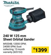Makita 240W 125mm Sheet Orbital Sander 605153