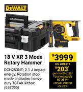 DeWalt 18V XR Mode Rotary Hammer 652055