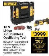 DeWalt 18V Li-Ion XR Brushless  Oscillating Tool 669379