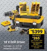 DeWalt 18V Drill Driver 652012