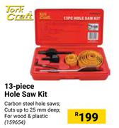 Tork Craft 13 Piece Hole Saw Kit