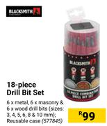 Black Smith 18 Piece Drill Bit Set