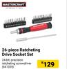 Mastercraft 26 Piece Ratcheting Drive Socket Set