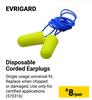 Evrigard Disposable Corded Earplugs-Per Pair