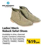 Bata Industries Ladies/Men's Nubuck Safari Shoes-Per Pair