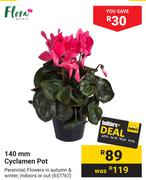 Flora 140mm Cyclamen Pot