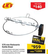 LK's 570mm Rotisserie Kettle Braai