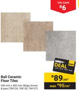 Bali Ceramic Floor Tiles-430mm x 430m Per Sqm