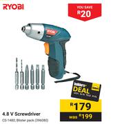 Ryobi 4.8V Screwdriver